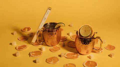 Orange Moscow Mule Mocktail